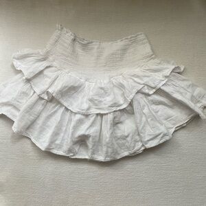 White Ruffled Women's Skirt